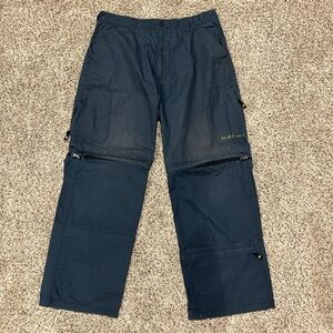 Navy Convertible Cargo Pants